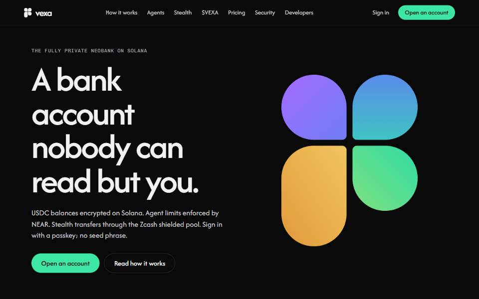 Screenshot of vexa.finance