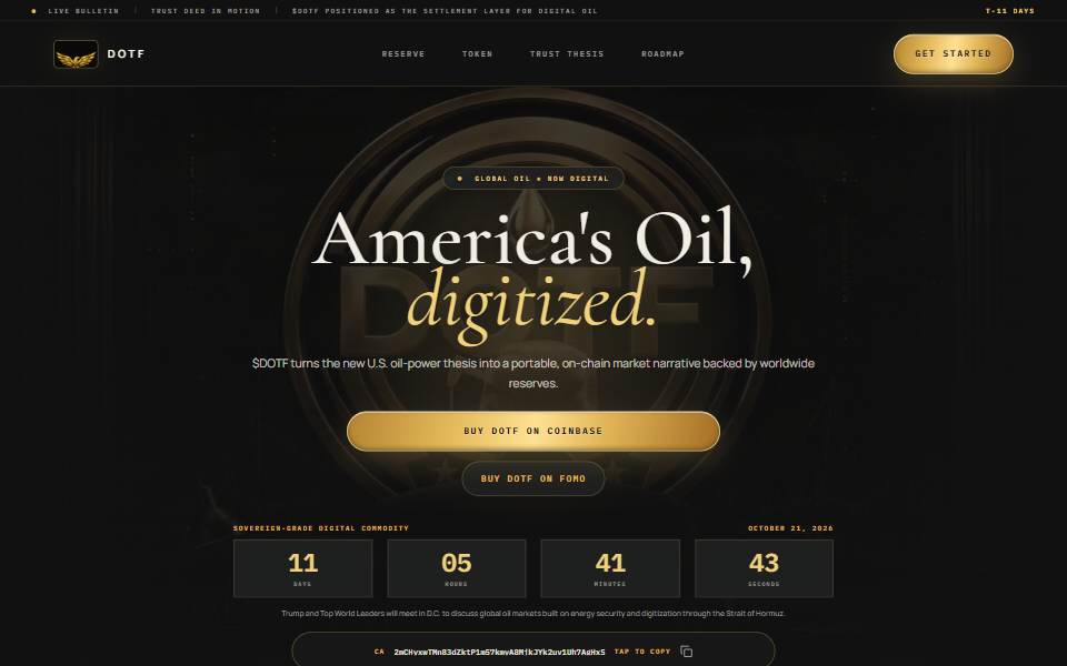 Screenshot of dotf.site